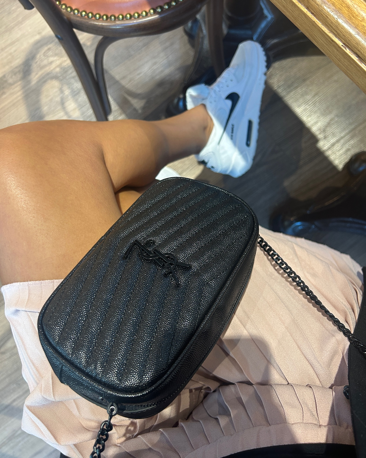 Love this combo. The perfect all black crossbody and the sleek black and white tennis shoe  

#LTKshoecrush #LTKGiftGuide #LTKitbag