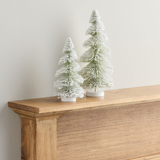 White Flocked Spiral Tree Tabletop Decor by World Market | World Market