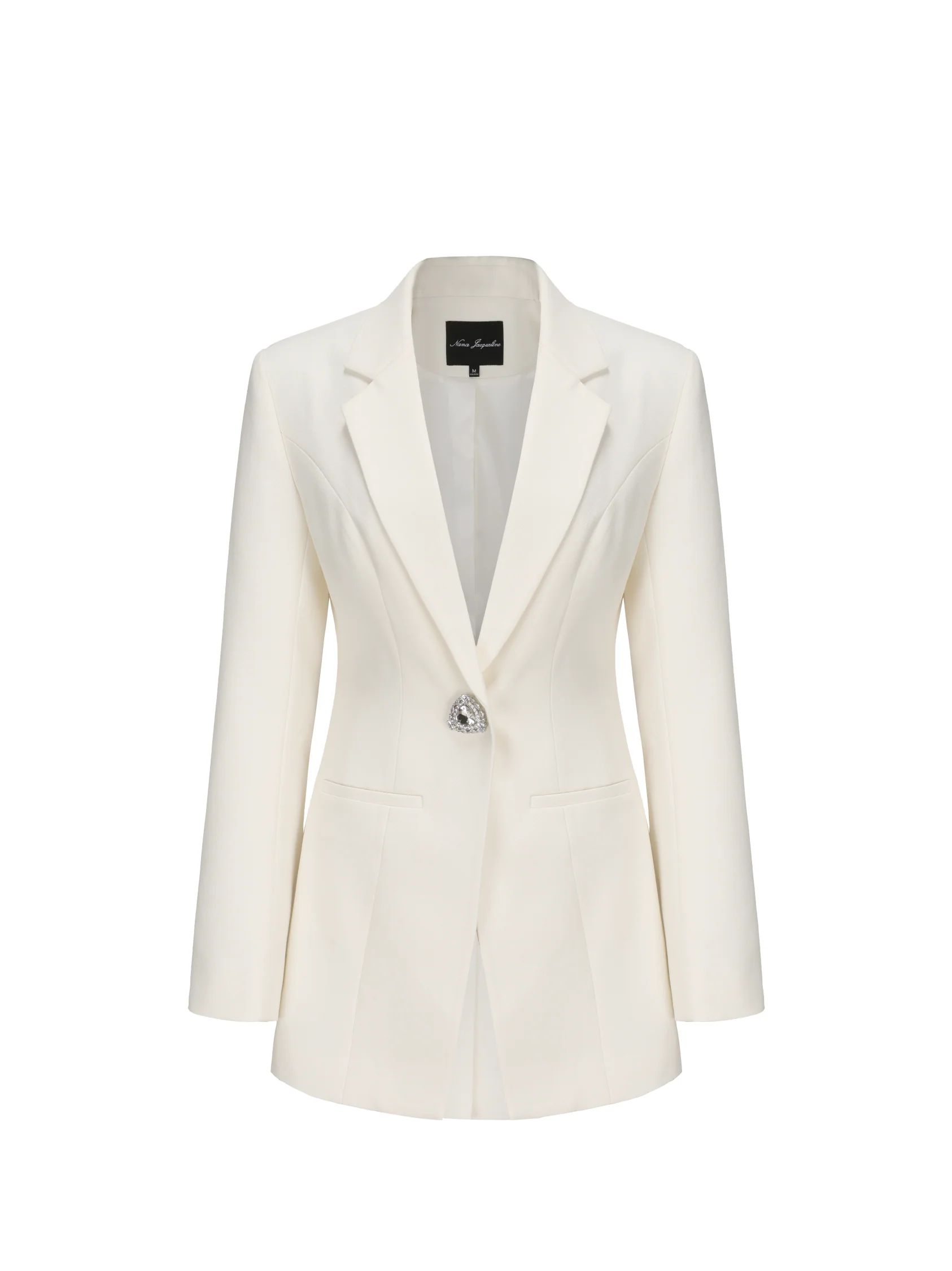 Thalia Suit Jacket (White) (Final Sale) | Nana Jacqueline