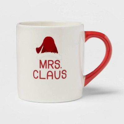 16oz Stoneware Mrs. Claus Mug - Threshold&#8482; | Target