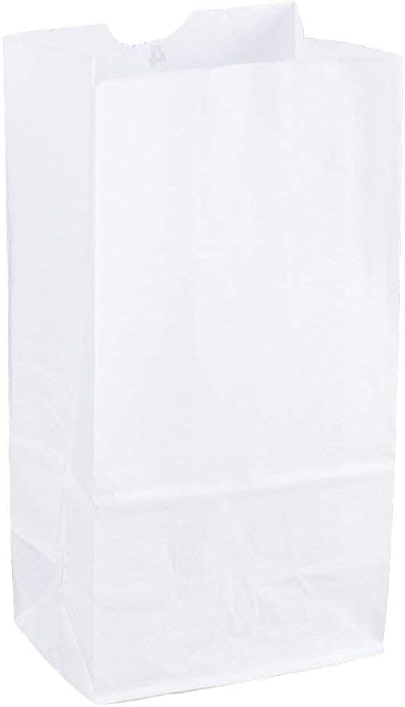 Perfect Stix 2lb White Kraft Paper Bags- Pack of 100ct | Amazon (US)