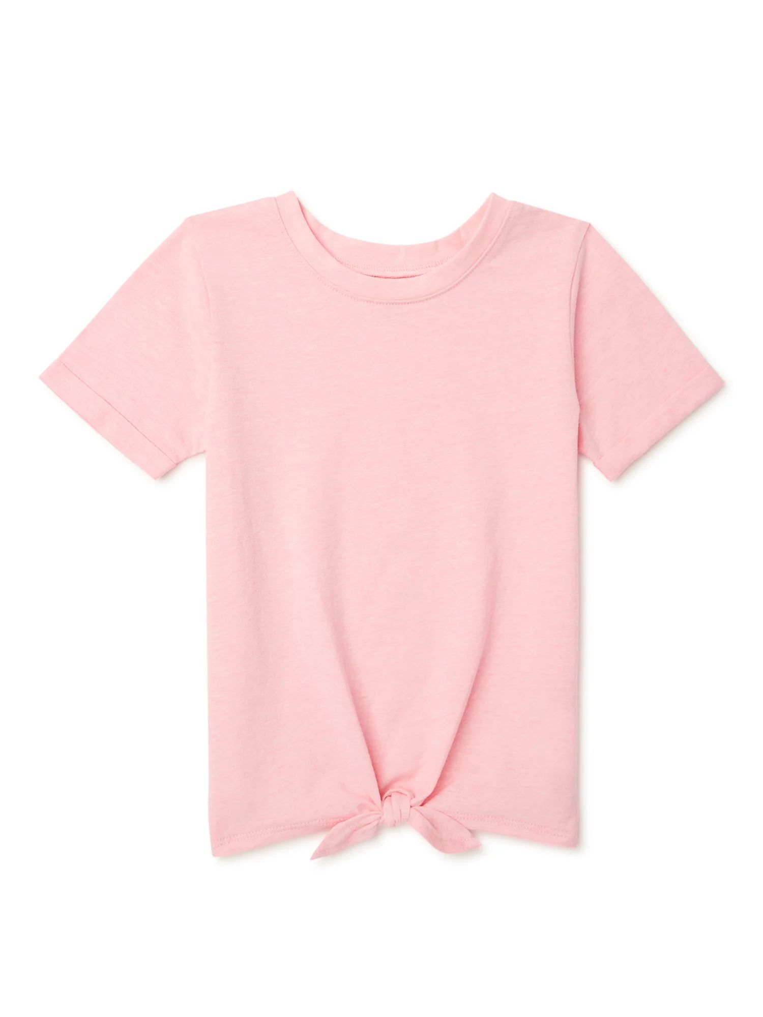 Garanimals Baby and Toddler Girl Short Sleeve Tie Front T-Shirt, Sizes 12M-5T - Walmart.com | Walmart (US)
