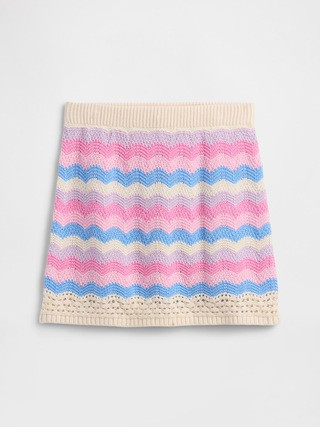 Kids Pull-On Crochet Sweater Skirt | Gap Factory