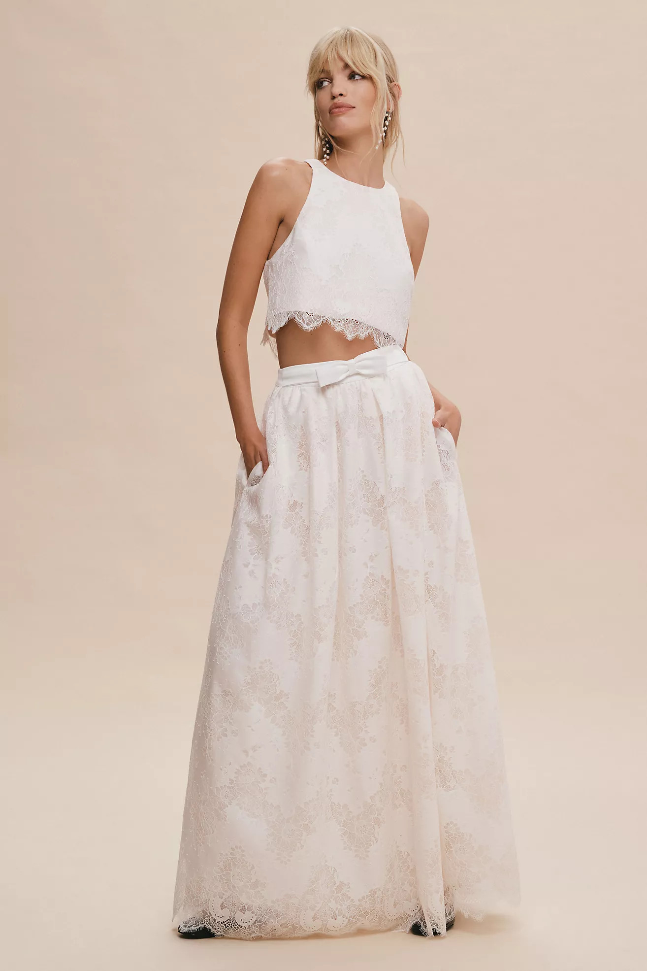 BHLDN Bella Lace Bridal Ball Skirt | Anthropologie (US)