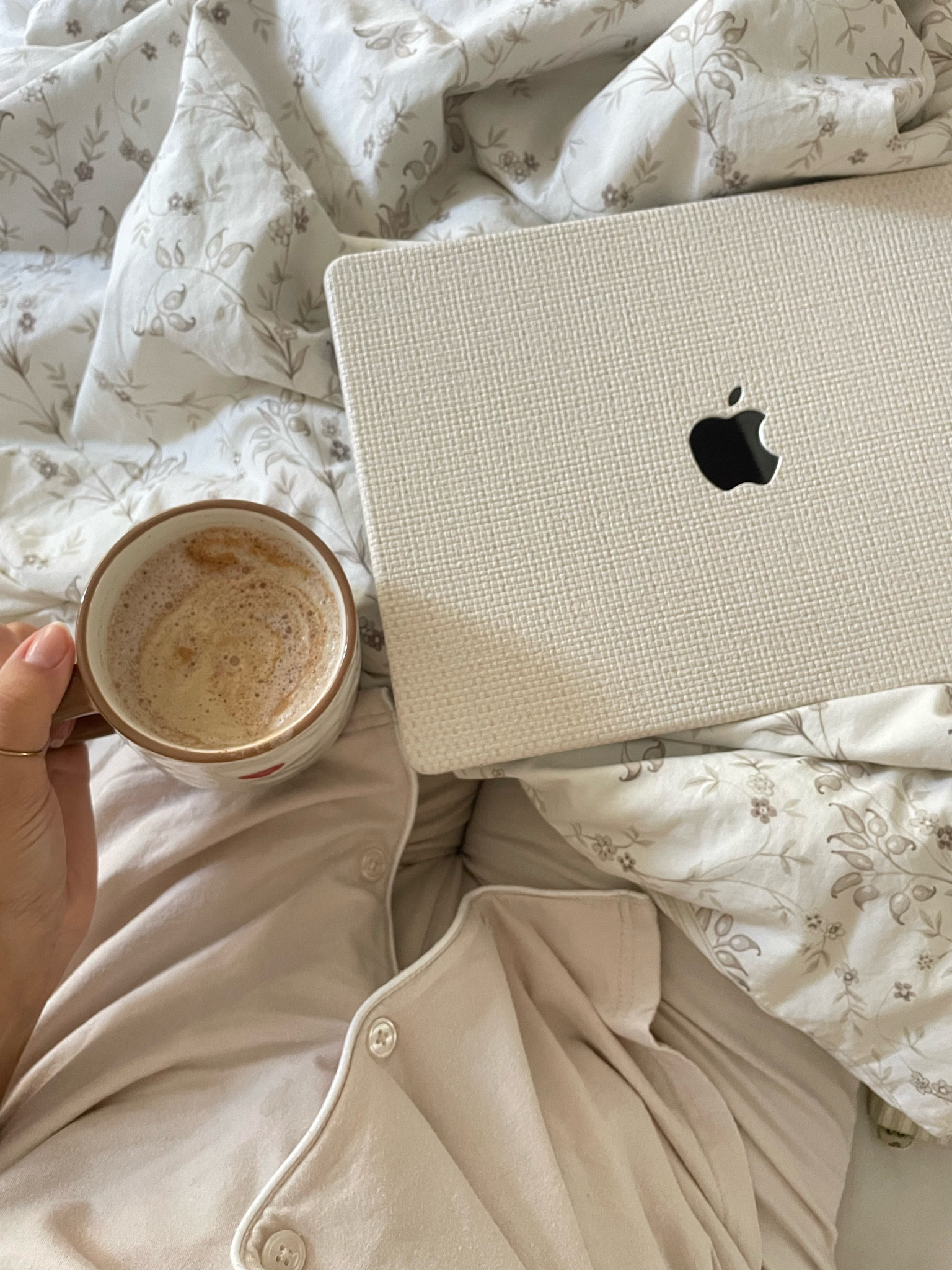Cozy mornings in bed with pajamas, a cup of coffee, and a pretty laptop case (May work later)– the perfect blend of comfort and productivity. ☕💻 #MorningRituals #PajamaLife #WorkFromBed"

#LTKhome #LTKtravel #LTKbeauty