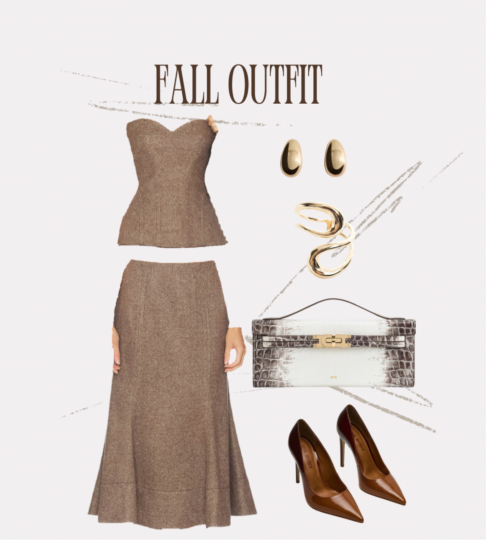 Obsessed with this fall look 🤎 Tweed, gold, and brown tones are my whole personality this season!  #LTKfashion #fallvibes #ootd 

#LTKSeasonal #LTKItBag #LTKShoeCrush