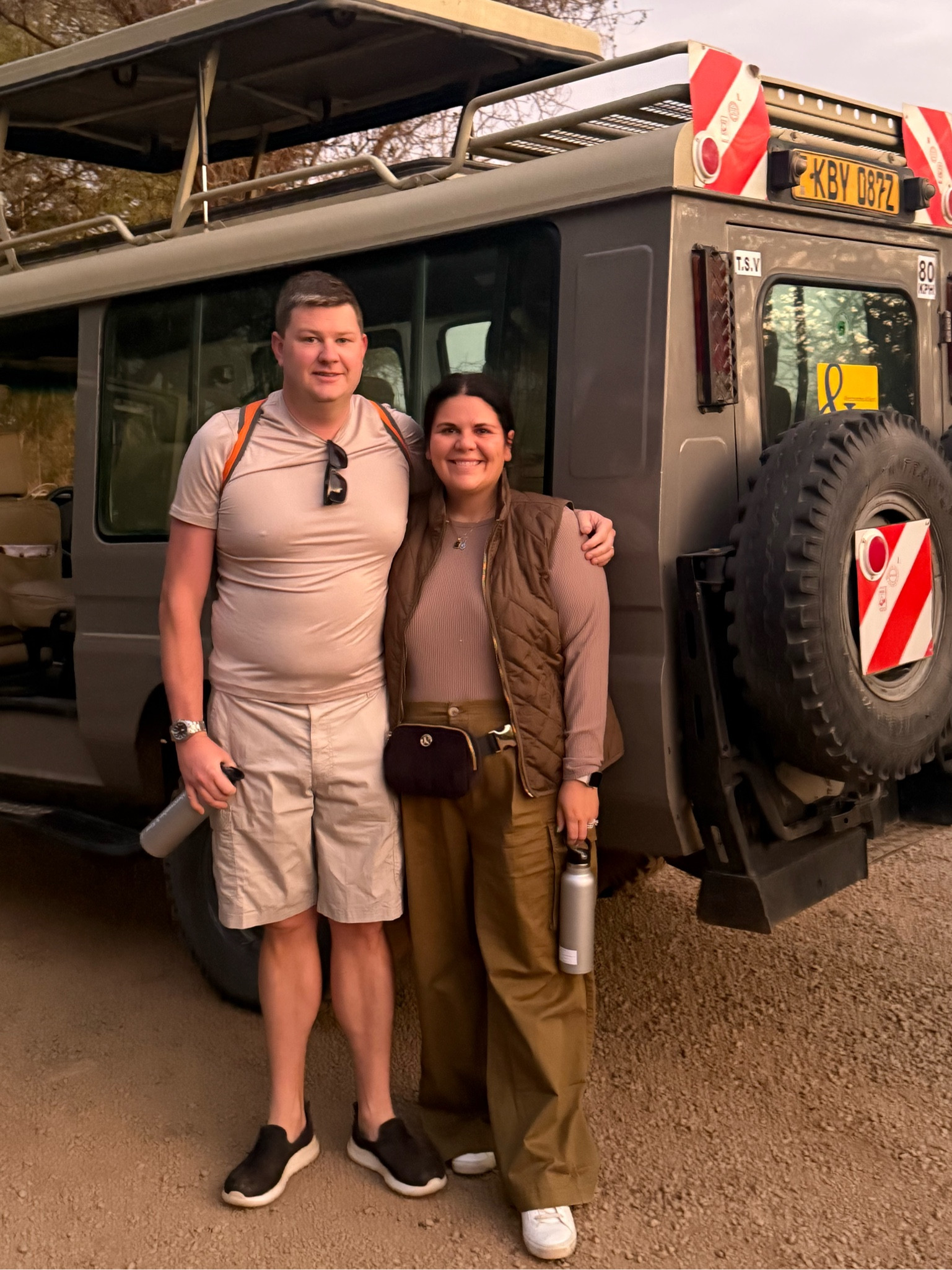 Day 2 on safari and both Taylor and I went neutrals & green! For once, I have links to everything he is wearing, too! My vest is old, but I linked a similar one in white! 



#LTKTravel #LTKSaleAlert #LTKMens