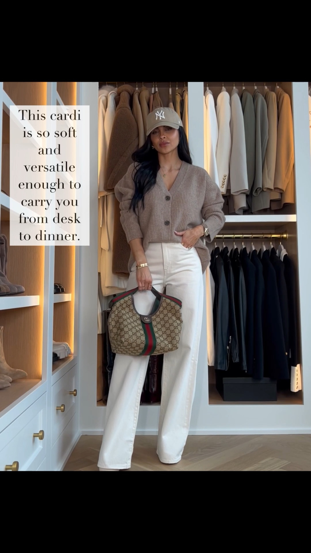 Wardrobe staples for women in their late 30s and 40s
Quince Cashmere cardigan, Levi’s jeans 

#LTKPetite #LTKWorkwear #LTKootd