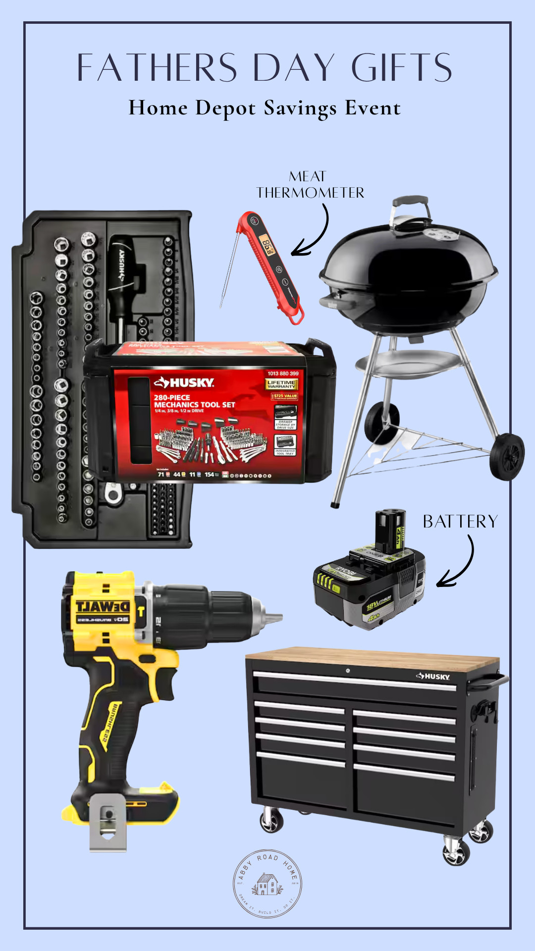 Dad-approved gifts that he'll actually use 👏

From grills and tool chests to power tools and backyard essentials, Home Depot's Father's Day Savings Event is packed with practical finds for the DIYer, grill master, and handyman in your life.

If you're still shopping, these are a few of the best deals worth adding to your cart before Father's Day.

🛠️ Which gift would your dad pick first?

#LTKHome #LTKSaleAlert #FathersDayGiftGuide #HomeDepotFinds #DIYDad #GiftIdeasForDad #ToolDeals #HomeDepotSavings #DadGiftIdeas #WorkshopGoals #BackyardLiving #GrillingSeason #PowerTools #HomeImprovement #LTKFamily #LTKUnder100 #FathersDayShopping #WeekendProjects #HuskyTools #DeWaltTools 

 