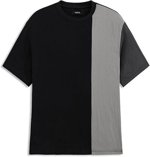 Mens Short Sleeve T Shirt Color Block Tee Cotton Crewneck Casual Summer Tops | Amazon (US)