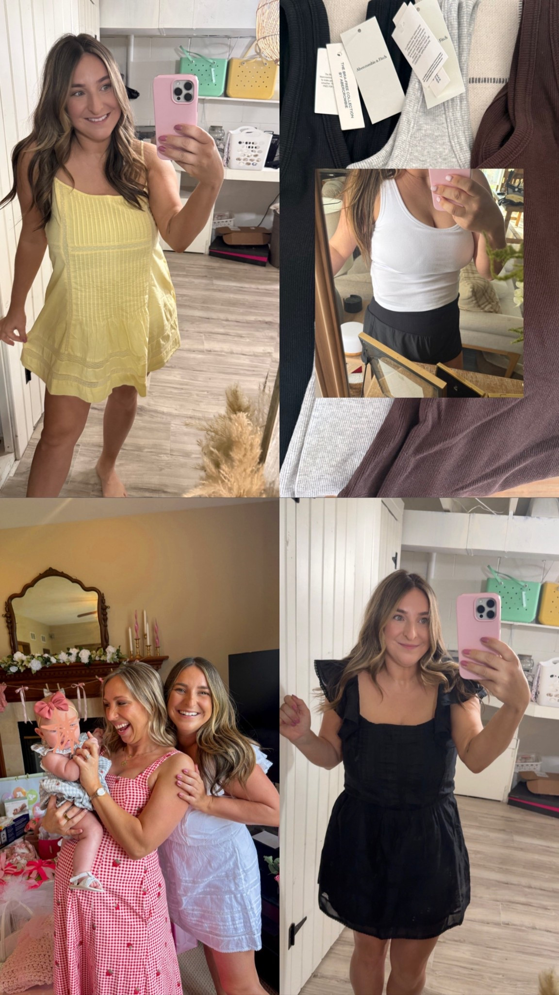 Wearing a M in everything except the yellow dress- I sized up to a large! 

#LTKdayinmylife #LTKSaleAlert #LTKmomlife