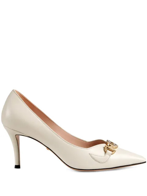 logo plaque 75mm pumps | Farfetch (US)