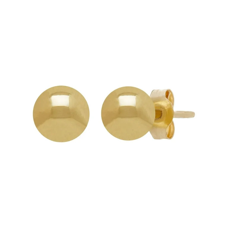 Brilliance Fine Jewelry 10KT Yellow Gold 5mm Ball Stud Earrings | Walmart (US)