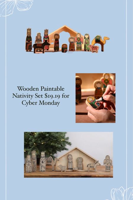 Wooden paintable nativity set - $19 for Cyber Monday 

Amazon Gifts for grandparents, gift for parents, gifts from grandkids 

#LTKGiftGuide #LTKCyberWeek #LTKHoliday
