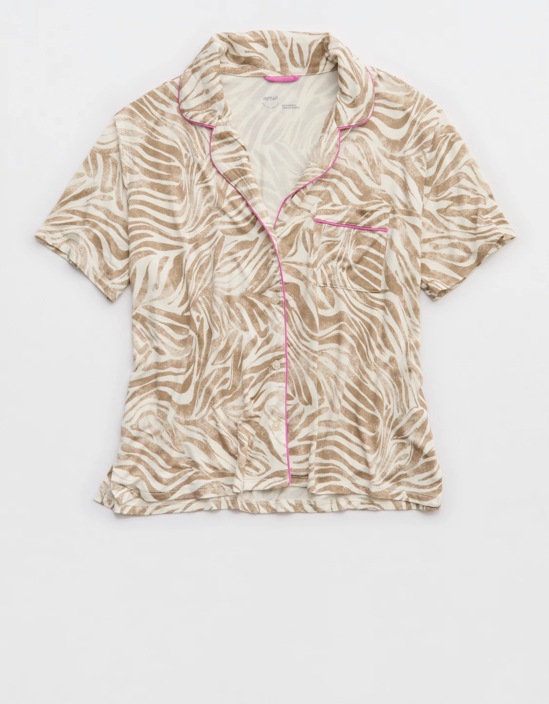 Aerie Real Soft® Short Sleeve Pajama Shirt | Aerie