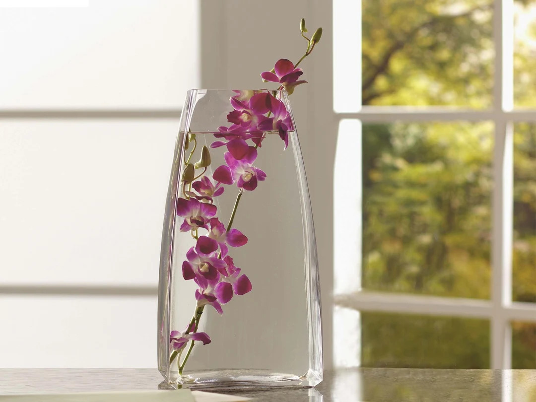 16" Large Harlem Glass Vase | Elegant Farmhouse & Home Décor | Stylish Table Centerpiece and Flo... | Etsy (US)