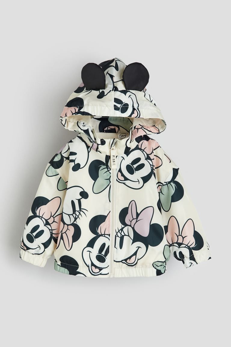 Hooded Jacket - Cream/Minnie Mouse - Kids | H&M US | H&M (US + CA)