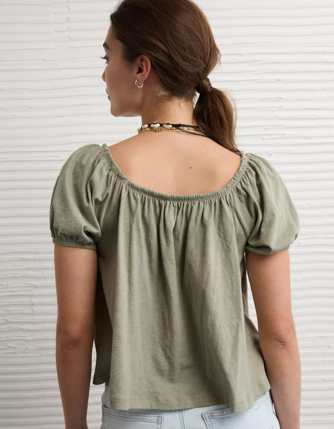 AE Sunchaser Tie-Front T-Shirt | American Eagle Outfitters (US & CA)