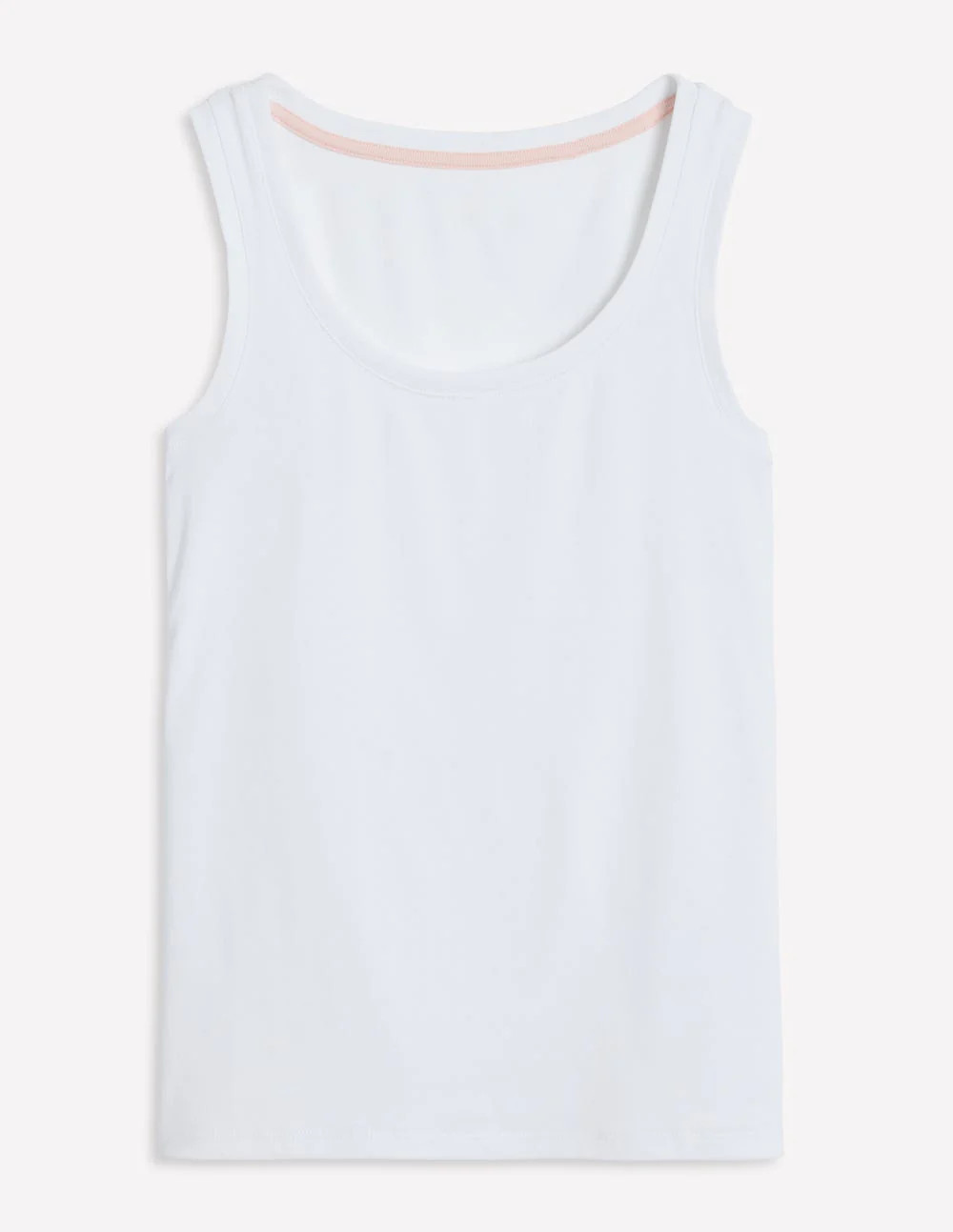 Essential Scoop-Neck Tank-White | Boden (US)