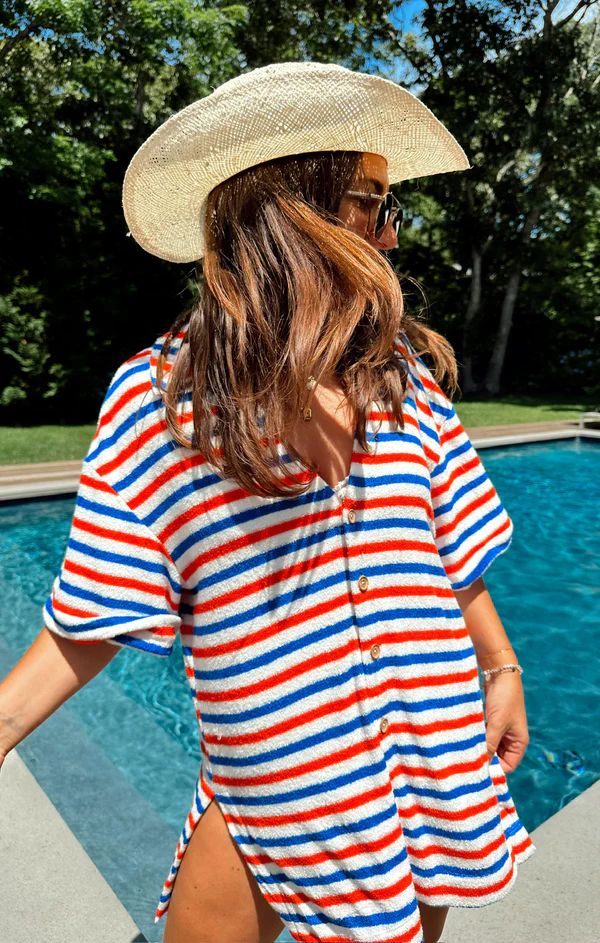 Parker Button Down ~ Americana Terry | Show Me Your Mumu