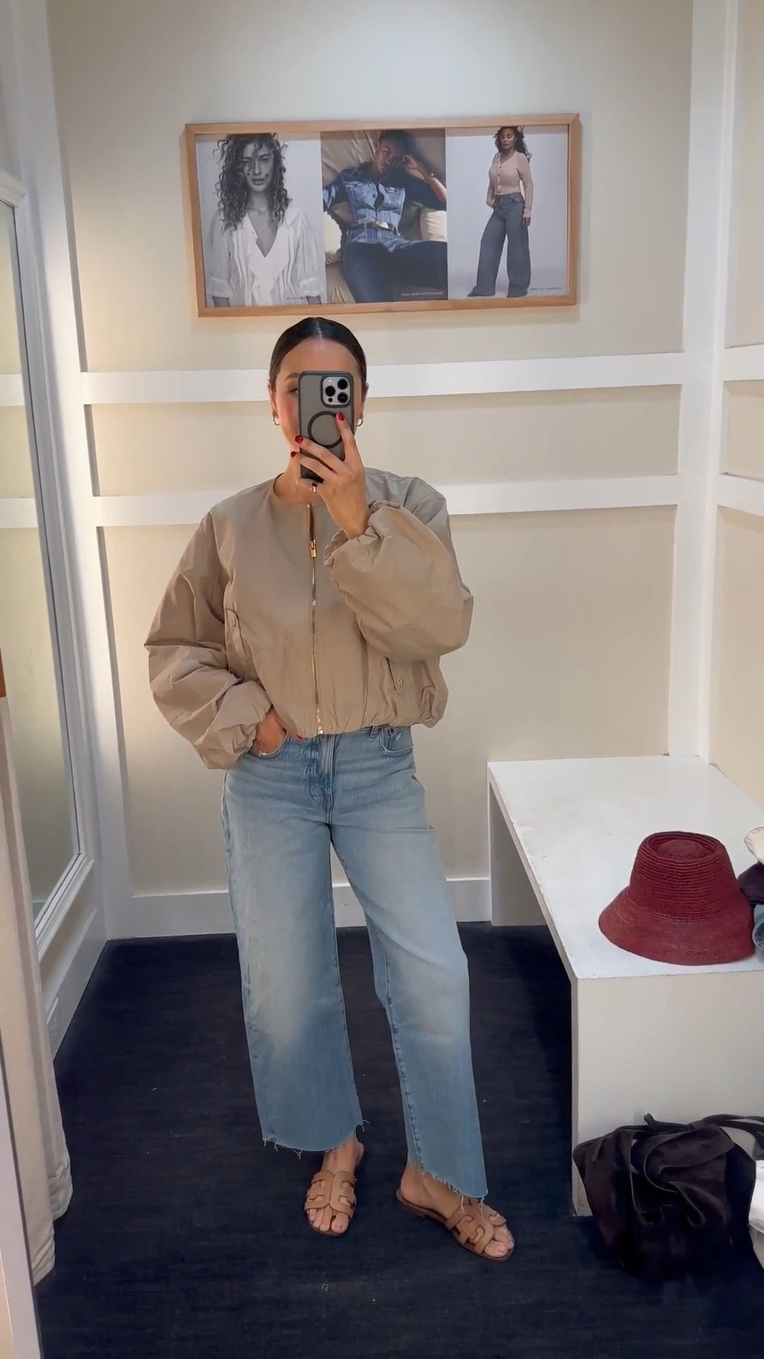 15% off at Madewell only in the app this weekend 

Styling wide leg crop jeans 

Crop jacket - wearing s
The pv wide leg crop jeans - linked to the full length + a flare crop jean 
Straw hat

Casual style / late summer style 

#LTKSpringSale #LTKSaleAlert