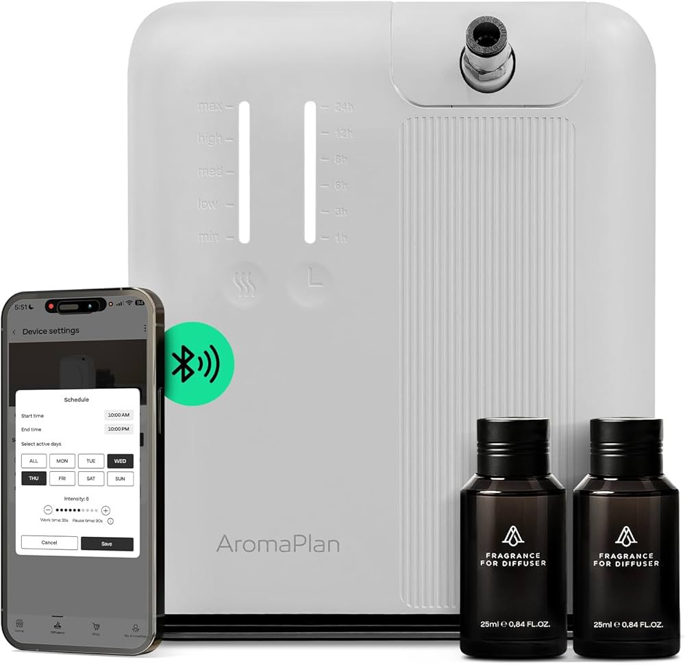 AromaPlan 5 Star Collection Cold Air Scent Diffuser, Whole House (2 Scents Included)- Waterless S... | Amazon (US)