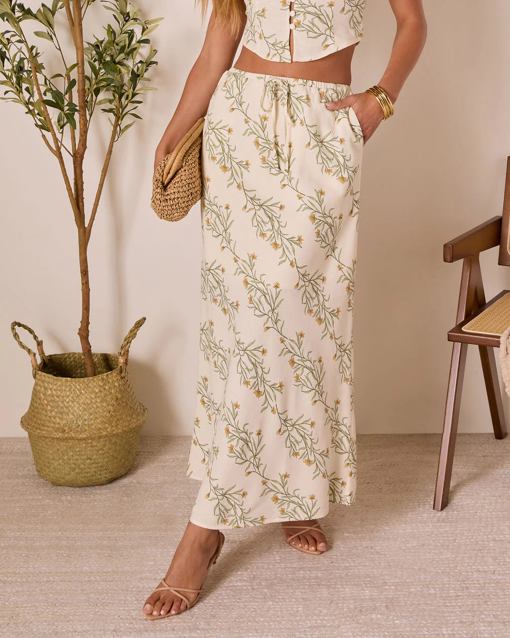 Sweet Surrender Floral Maxi Skirt | VICI