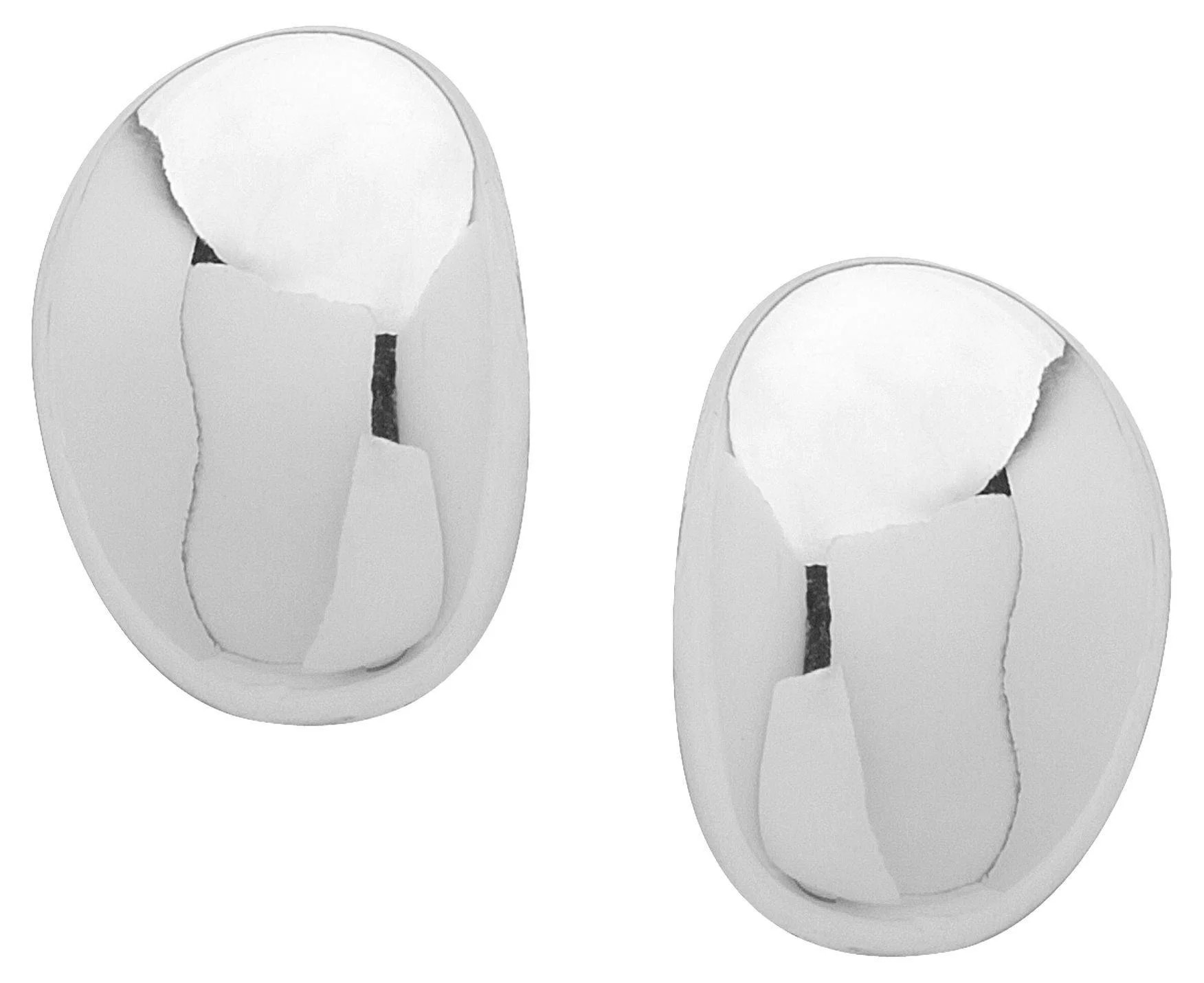 Chaps Silver Tone Nugget Stud Earring - Walmart.com | Walmart (US)