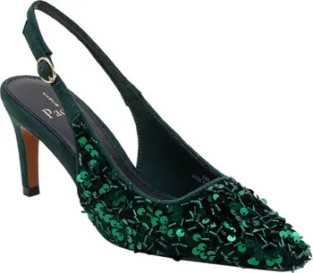 Cosmo Beaded Pointed Toe Slingback Pump (Women) | Nordstrom