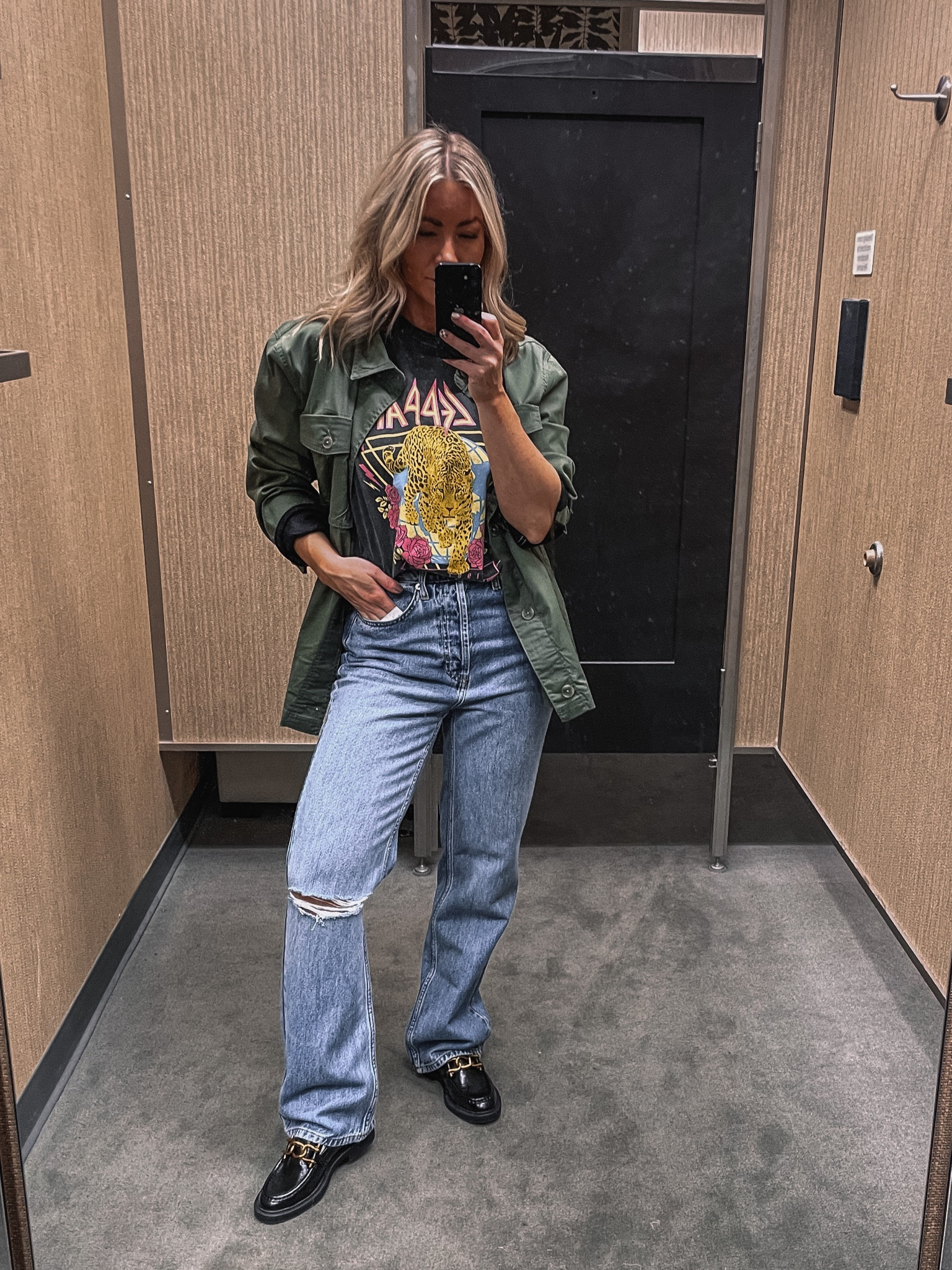 Nordstrom Anniversary Sale outfit 

Fall outfit, cargo jacket, def leopard tee, concert tee, top shop jeans, Steve Madden loafers  

#LTKxNSale #LTKunder100 #LTKsalealert