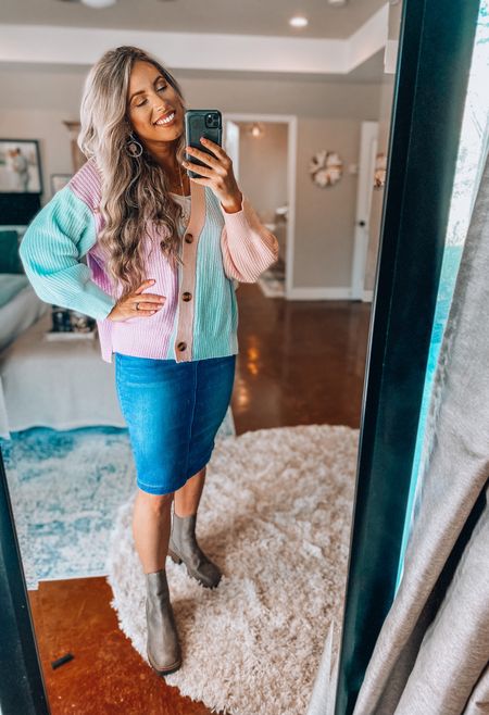I love the bright and colorful winter sweater collection from Pink Lily! They are so cute, and the most quality pieces! This jean skirt is a new staple in my closet making all the perfect modest outfits!
Bought size medium in sweater and large in skirt.

#LTKstyletip #LTKSeasonal #LTKFind