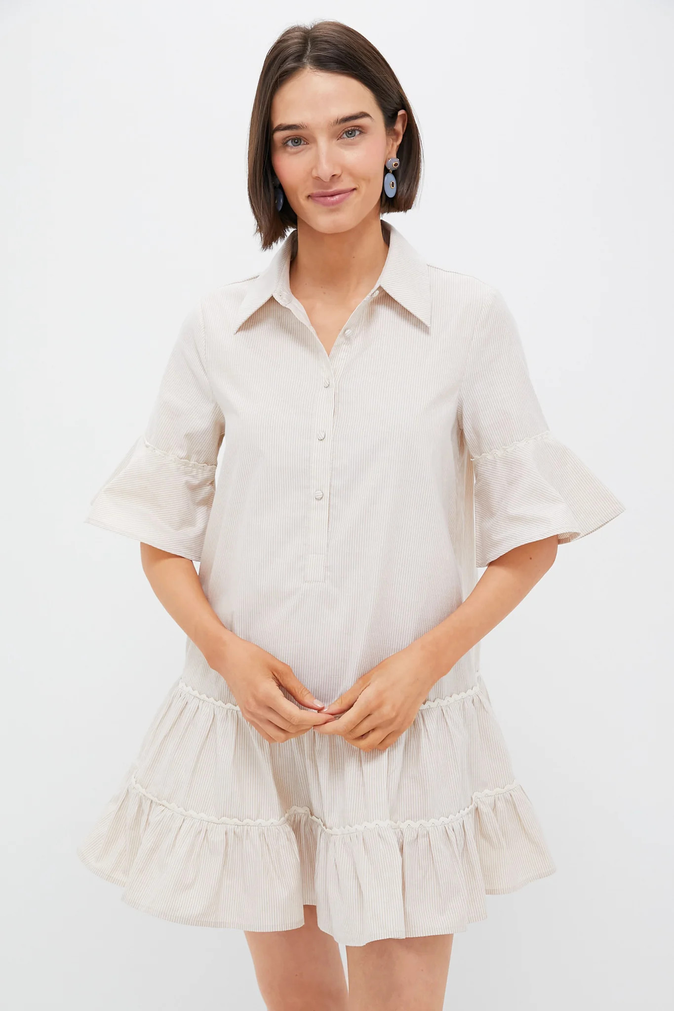 Tan Stripe Mckenna Dress | Tuckernuck (US)