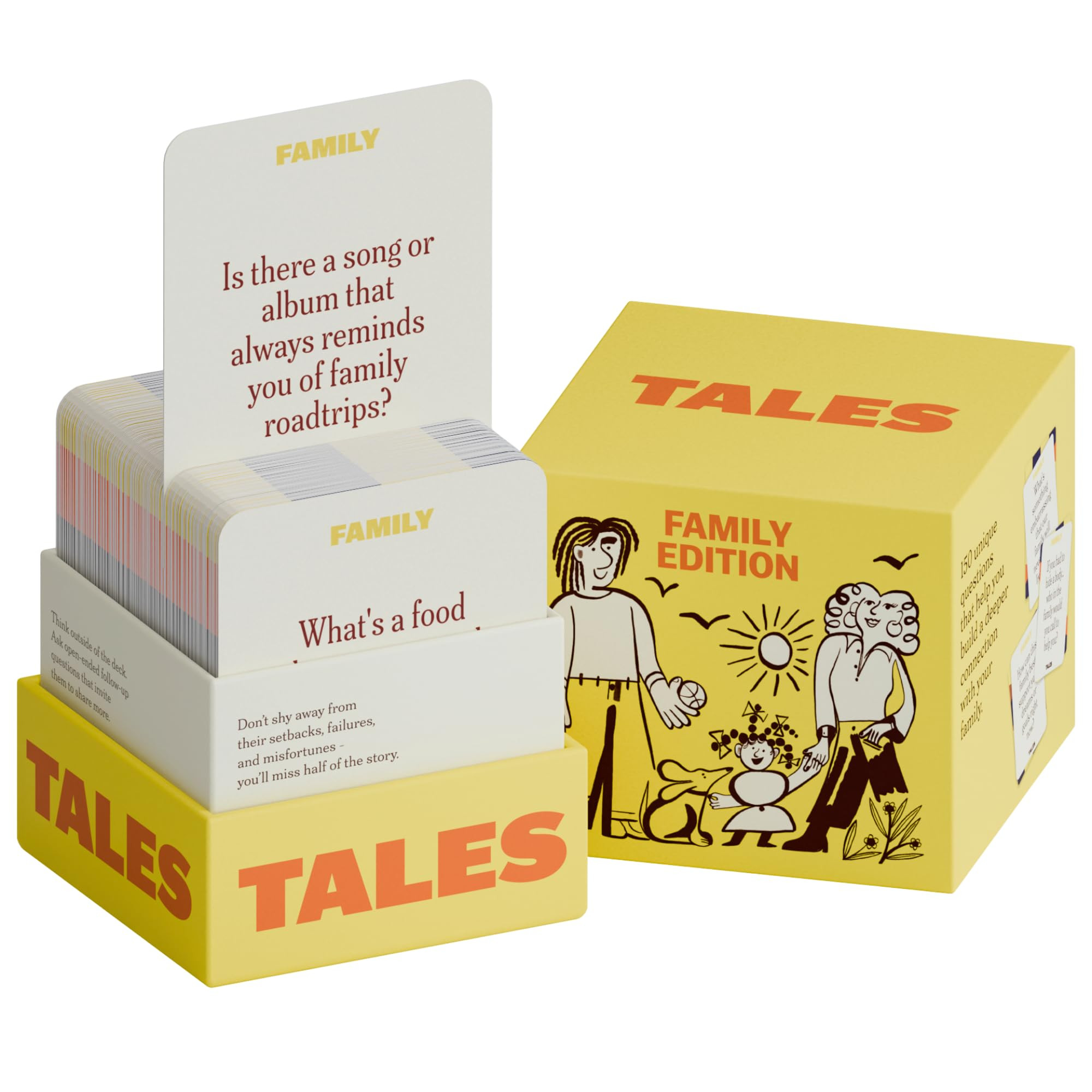 TALES 150 Conversation Cards, Family Edition, for Families, Adults, Teens, and Kids, Family Dinne... | Amazon (US)