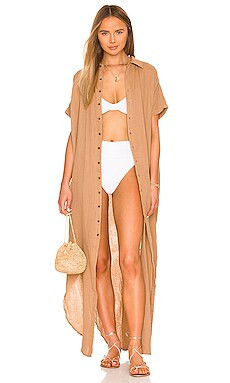 ACACIA Oahu Cotton Gauze Dress in Tea from Revolve.com | Revolve Clothing (Global)