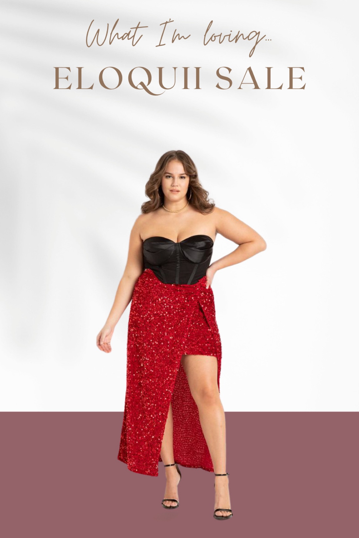The twist detail sequin maxi skirt will pair beautifully with just about anything. Black top and strappy sandals, white button up and booties, silk blouse and pointed toe stilettos, you can’t go wrong! 

#LTKcurves #LTKHoliday #LTKsalealert