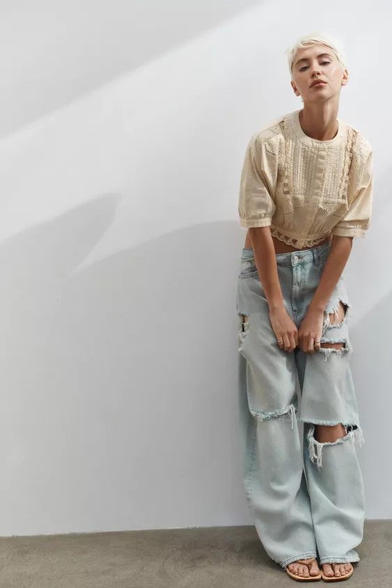 TRF MID-RISE BAGGY JEANS | Zara US