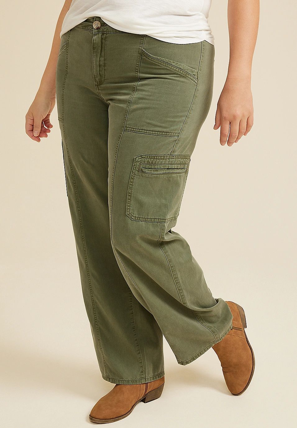 Plus Size Going Places Utility Pant | Maurices