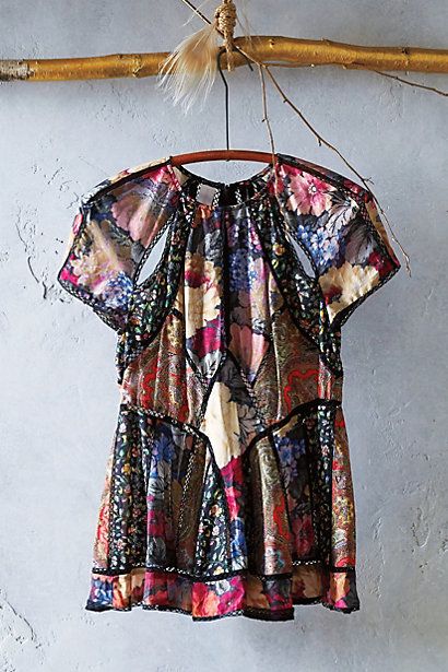 Patchworked Peasant Tunic | Anthropologie (US)