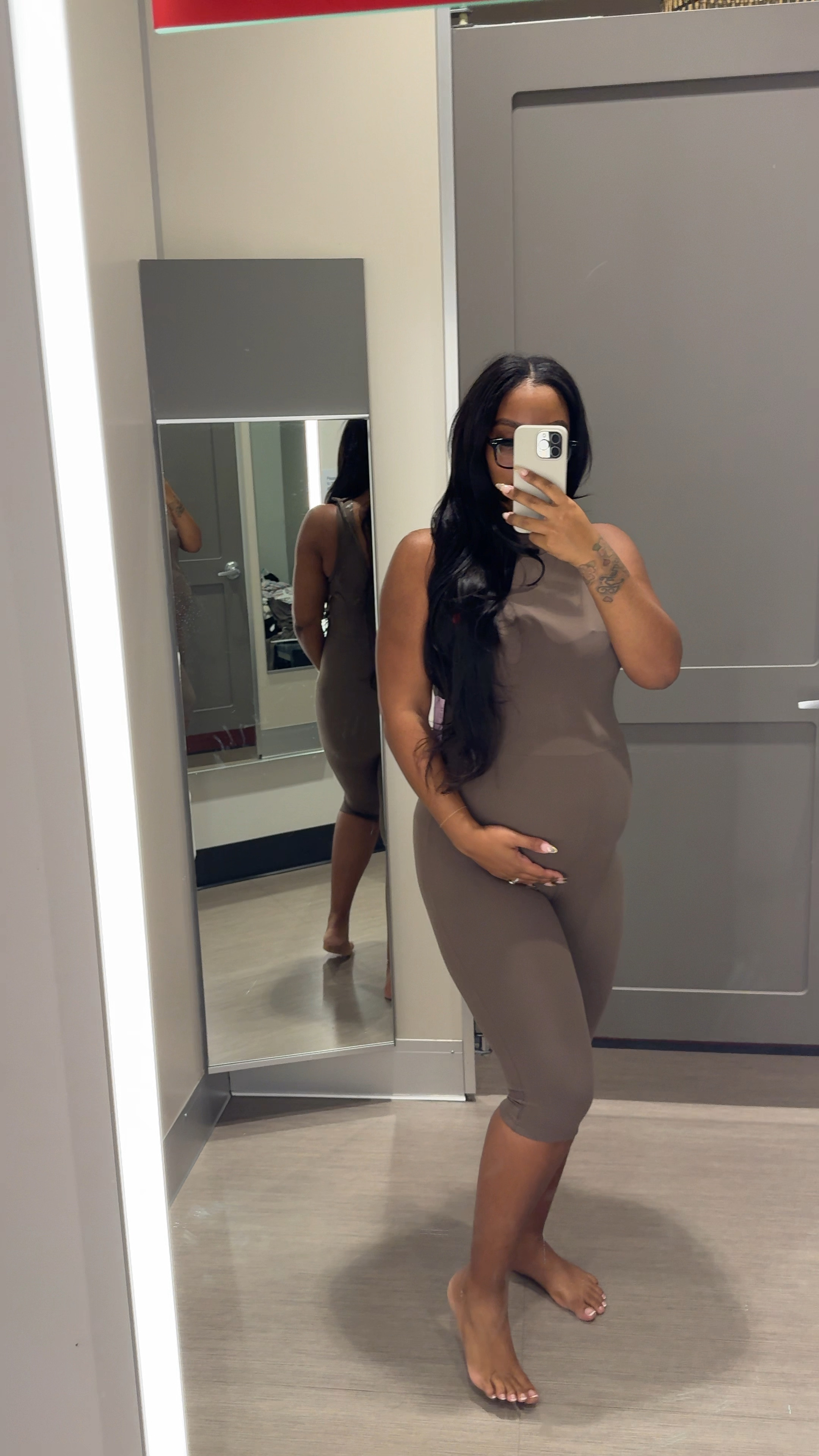 This material was so buttery and felt amazing and has great stretch! Perfect to dress up or down ! And perfect with a baby bump or not!

#LTKBump #LTKStyleTip #LTKActive