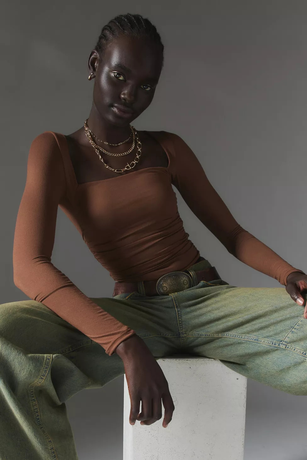 Silence + Noise Victoria Long-Sleeve Top | Urban Outfitters (US and RoW)