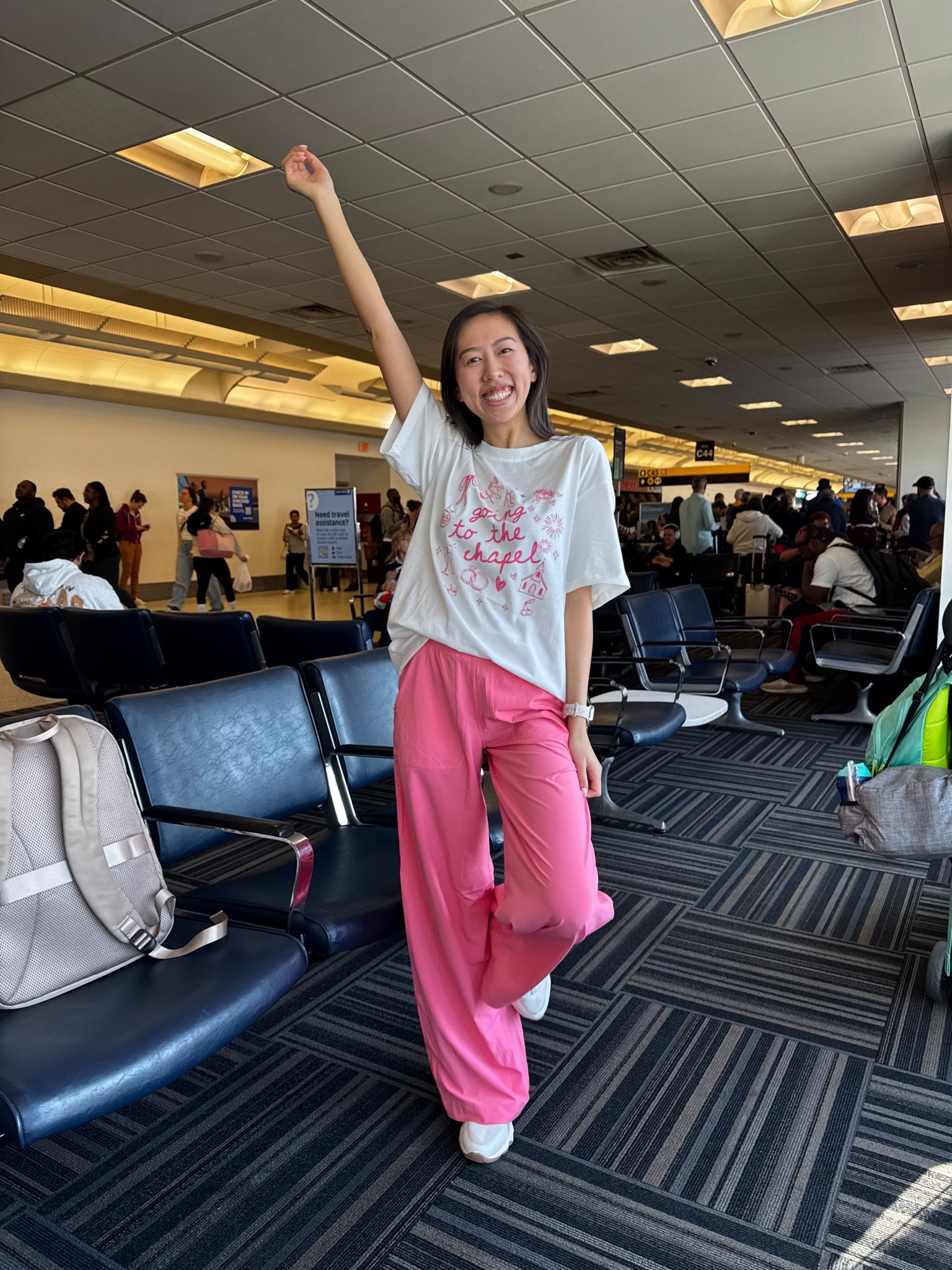 Top (small),  pants (4), bride to be outfit, Amazon bridal outfit, travel outfit, airport outfit, bride sweatshirt 


#LTKTravel #LTKFindsUnder50 #LTKSeasonal