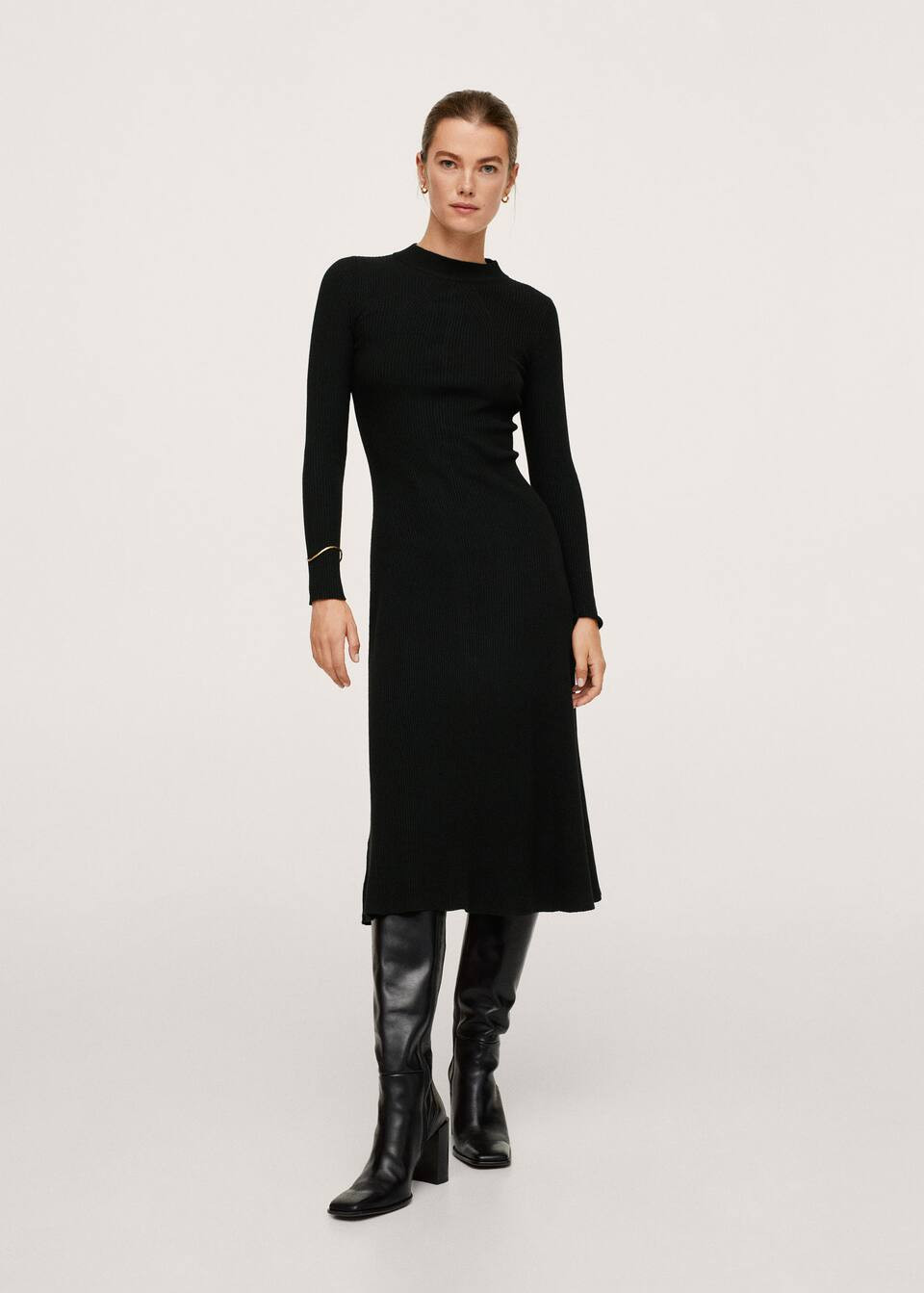 Ribbed knit dress | MANGO (US)