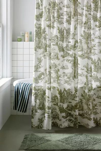 Frog Toile Shower Curtain | Urban Outfitters (US and RoW)