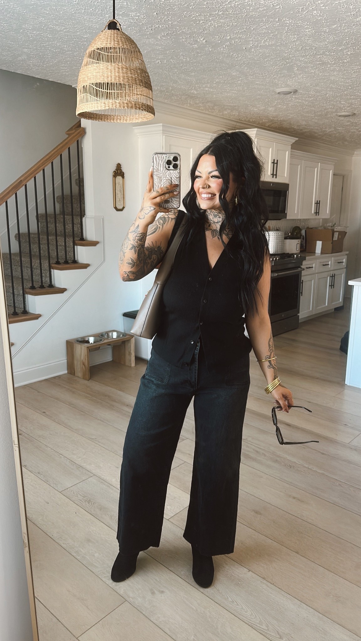 Size Large in my top & bra and size 12 in my jeans! 🖤

#LTKMidsize #LTKgrwm #LTKSaleAlert