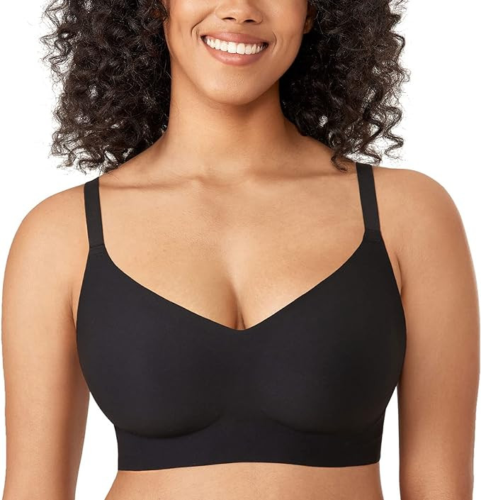 Women's Wireless Bras Comfortable Bralette No Underwire Seamless Bra Invisible Padded Support Smo... | Amazon (US)