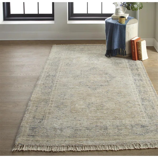 Feaster Oriental Handmade Handwoven Area Rug in Brown / Tan | Wayfair North America