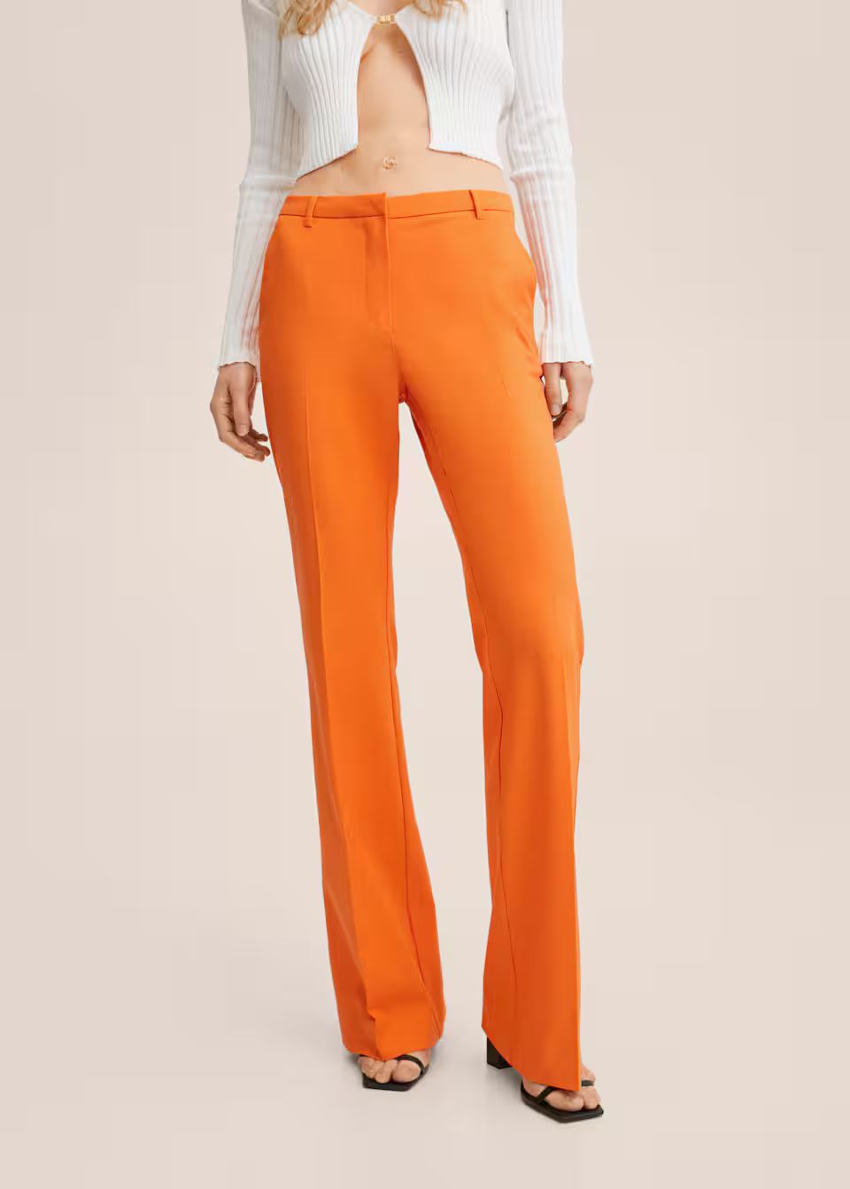 Pantalon droit fluide | MANGO (FR)