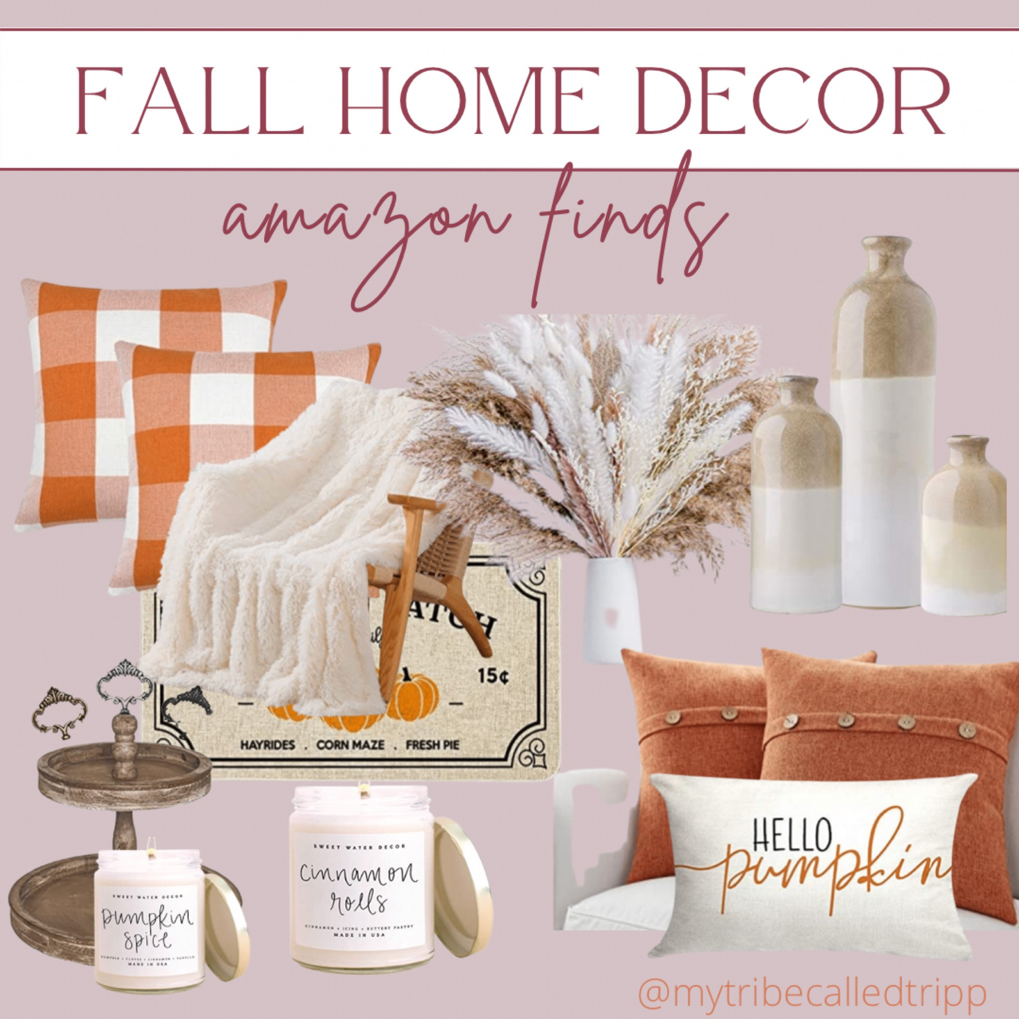 Fall home decor / fall decor / cozy decor / fall pillows / fall blanket / fall candles / Amazon finds / Amazon home

#LTKunder50 #LTKhome #LTKSeasonal