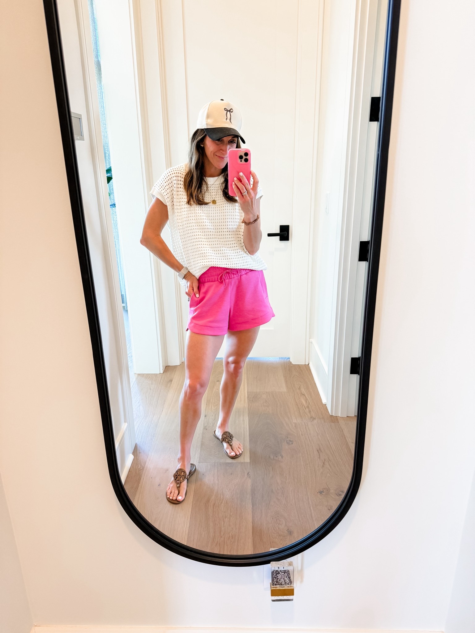 Top: medium from Amazon
Tank under is a medium from Amazon
Shorts: Rhone size small with pockets and functional drawstring
All available in other colors
So comfy and cute!

Also linking Tory Burch miller sandals, accessories & loopy phone case-10% off Loopy with code: watsonansley10

Hat is old. 

Daily | travel | comfy | roadtrip | summer | spring | amazon finds | shorts | cute | athletic | elevated | pink | crotchet | top | tee | sale | tank | shorts | fit | athlete | athleisure | stretchy | hat | loopy | phone case | daily | necklaces | electric picks | Tory Burch | flats | flip flops | tiny tags | engraved | names | monogrammed | personalized | kids names | mom life | ootd 



#LTKootd #LTKmomlife #LTKTravel