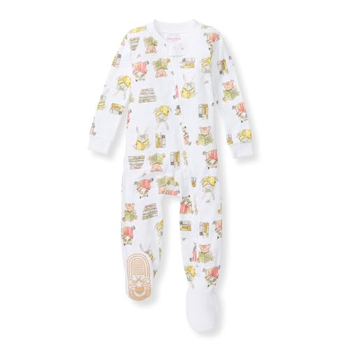Burt's Bees Baby Baby Boys Sleeper Pjs, 100% Organic Cotton, Soft One-Piece Footie, Stardust Bunnies | Amazon (US)